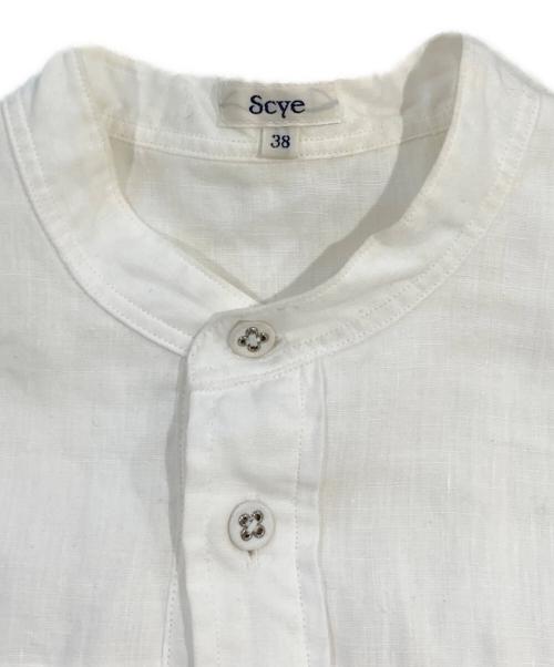 SCYE（サイ）SCYE (サイ) リネン高密度半袖ブラウス ホワイト サイズ:SIZE 38の古着・服飾アイテム