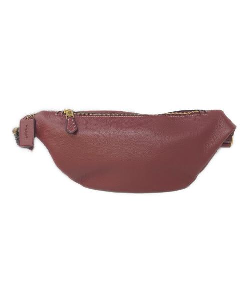 COACH（コーチ）COACH (コーチ) ワーレン ベルト バッグ・シグネチャー シャンブレー レッドの古着・服飾アイテム