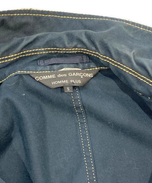 COMME des GARCONS HOMME PLUS（コムデギャルソンオムプリュス）COMME des GARCONS HOMME PLUS (コムデギャルソンオムプリュス) コットンライダースジャケット ブラック サイズ:SIZE Sの古着・服飾アイテム