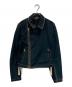 COMME des GARCONS HOMME PLUS（コムデギャルソンオムプリュス）の古着「コットンライダースジャケット」｜ブラック