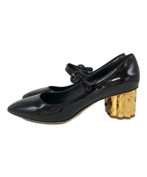 Salvatore Ferragamo（サルヴァトーレ フェラガモ）Salvatore Ferragamo (サルヴァトーレ フェラガモ) パンプス ブラック サイズ:SIZE 6 1/2の古着・服飾アイテム