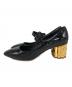 Salvatore Ferragamo (サルヴァトーレ フェラガモ) パンプス ブラック サイズ:SIZE 6 1/2：8000円