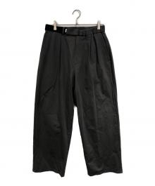 Graphpaper（グラフペーパー）の古着「Compact Ponte Wide Chef Pants」｜グレー