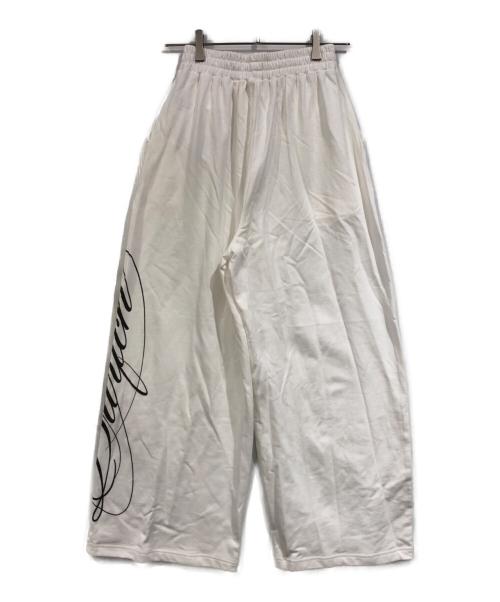 darich（ダーリッチ）Darich (ダーリッチ) Body Scriptスウェットルーズパンツ ホワイト サイズ:SIZE Freeの古着・服飾アイテム