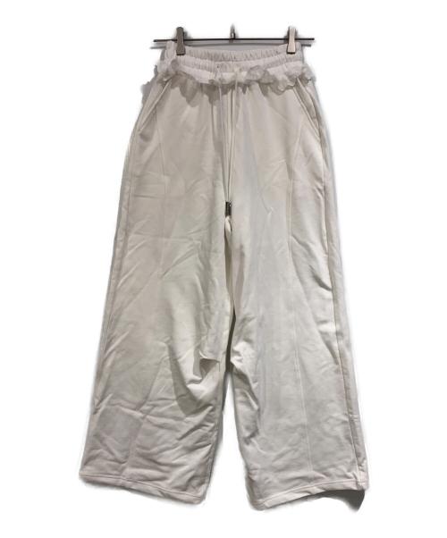 darich（ダーリッチ）Darich (ダーリッチ) Sweet heartルーズスウェットパンツ ホワイト サイズ:SIZE Freeの古着・服飾アイテム