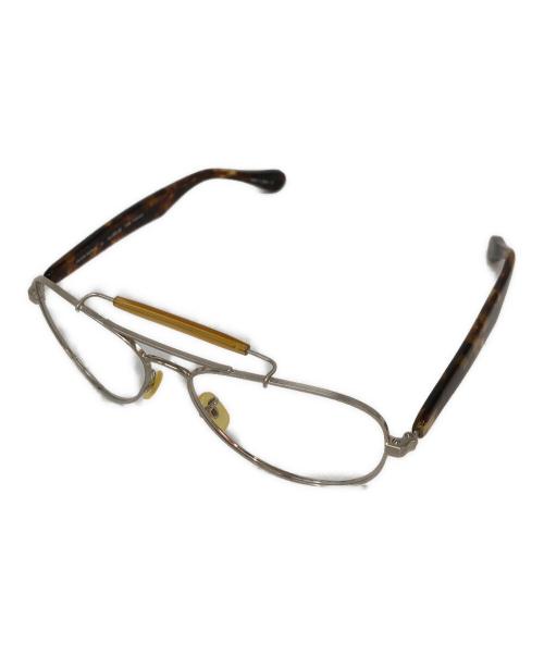OLIVER PEOPLES（オリバーピープルズ）OLIVER PEOPLES (オリバーピープルズ) TAKAHIROMIYASHITA TheSoloIst. (タカヒロミヤシタ ザソロイスト) 眼鏡 シルバー×ブラウン サイズ:SIZE 57□14の古着・服飾アイテム