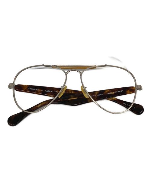 OLIVER PEOPLES（オリバーピープルズ）OLIVER PEOPLES (オリバーピープルズ) TAKAHIROMIYASHITA TheSoloIst. (タカヒロミヤシタ ザソロイスト) 眼鏡 シルバー×ブラウン サイズ:SIZE 57□14の古着・服飾アイテム