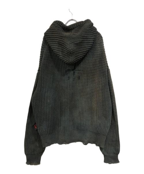 CVTVLIST（カタリスト）CVTVLIST (カタリスト) ダメージ加工ニットパーカー ブルー サイズ:SIZE 1の古着・服飾アイテム