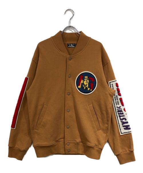Hysteric Glamour（ヒステリックグラマー）Hysteric Glamour (ヒステリックグラマー) HERO COMICS ワッペン付きジャンパー ブラウン サイズ:SIZE Sの古着・服飾アイテム