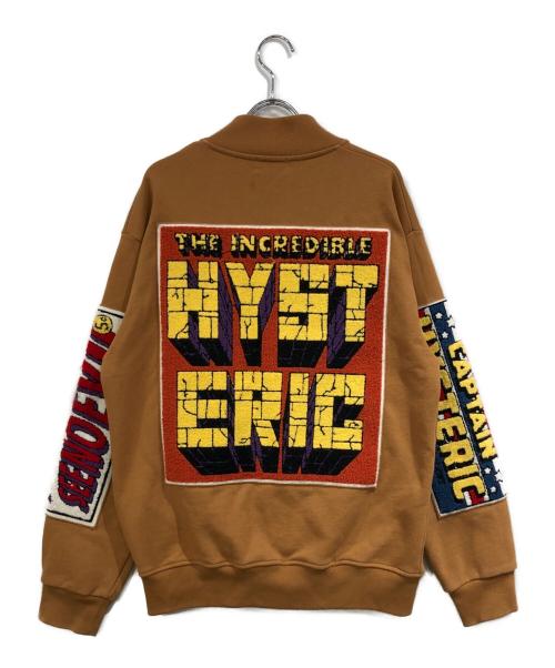 Hysteric Glamour（ヒステリックグラマー）Hysteric Glamour (ヒステリックグラマー) HERO COMICS ワッペン付きジャンパー ブラウン サイズ:SIZE Sの古着・服飾アイテム
