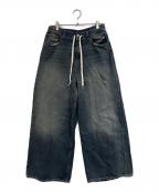 MM6 Maison Margielaエムエムシックスメゾンマルジェラ）の古着「Drawstring Jeans」｜ブルー