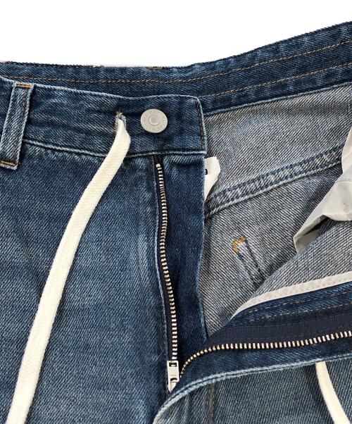 MM6 Maison Margiela（エムエムシックスメゾンマルジェラ）MM6 Maison Margiela (エムエムシックスメゾンマルジェラ) Drawstring Jeans ブルー サイズ:SIZE 28の古着・服飾アイテム