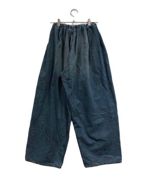 MM6 Maison Margiela（エムエムシックスメゾンマルジェラ）MM6 Maison Margiela (エムエムシックスメゾンマルジェラ) ハイウエスト ワイドデニムパンツ ブルー サイズ:SIZE 38の古着・服飾アイテム