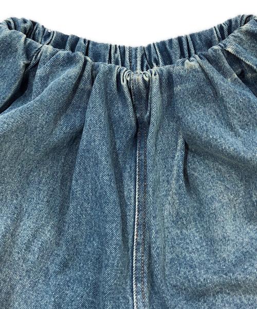 MM6 Maison Margiela（エムエムシックスメゾンマルジェラ）MM6 Maison Margiela (エムエムシックスメゾンマルジェラ) ハイウエスト ワイドデニムパンツ ブルー サイズ:SIZE 38の古着・服飾アイテム
