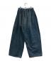 MM6 Maison Margiela (エムエムシックスメゾンマルジェラ) ハイウエスト ワイドデニムパンツ ブルー サイズ:SIZE 38：35000円