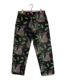 SUPREME（シュプリーム）の古着「All Dogs Go To Heaven Loose Fit Jean」｜ブラック×グリーン