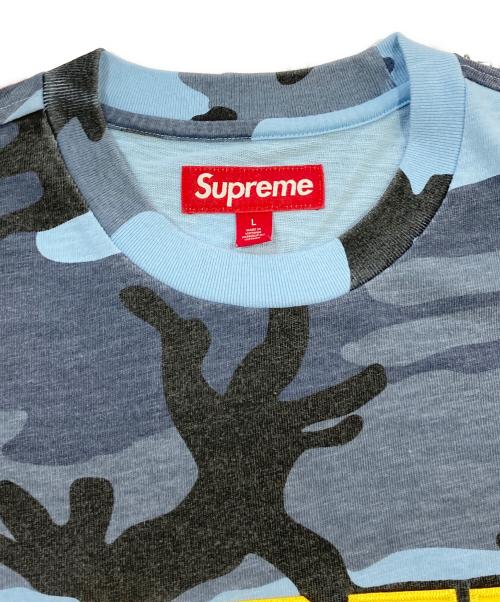 SUPREME（シュプリーム）Supreme (シュプリーム) Collegiate Applique S/S Top ネイビー×ブルー サイズ:SIZE Lの古着・服飾アイテム