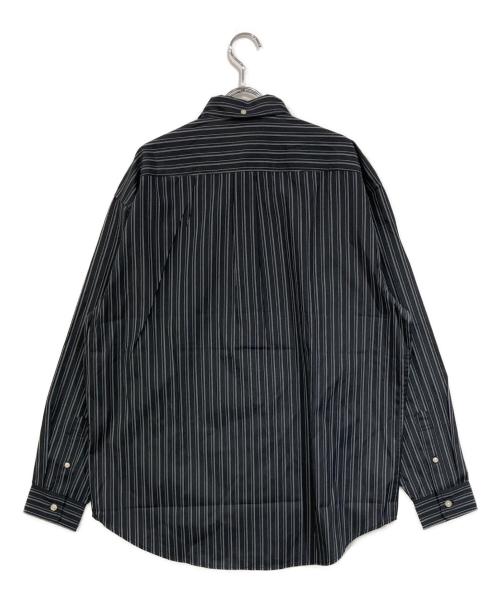 SUPREME（シュプリーム）Supreme (シュプリーム) Pinstripe Shirt ブラック×ホワイト サイズ:SIZE Lの古着・服飾アイテム