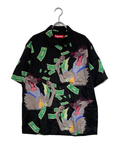 SUPREME（シュプリーム）Supreme (シュプリーム) All Dogs Go To Heaven S S Shirt ブラック×グリーン サイズ:SIZE Mの古着・服飾アイテム