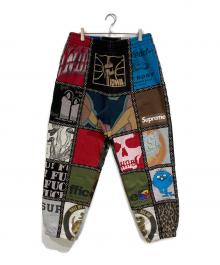 SUPREME×NUMBER (N)INE（シュプリーム×ナンバーナイン）の古着「Patchwork Sweatpant」｜ブラック×ブルー
