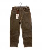SUPREME×TRUE RELIGIONシュプリーム×トゥルー レリジョン）の古着「Loose Fit Leather Pant」｜ブラウン