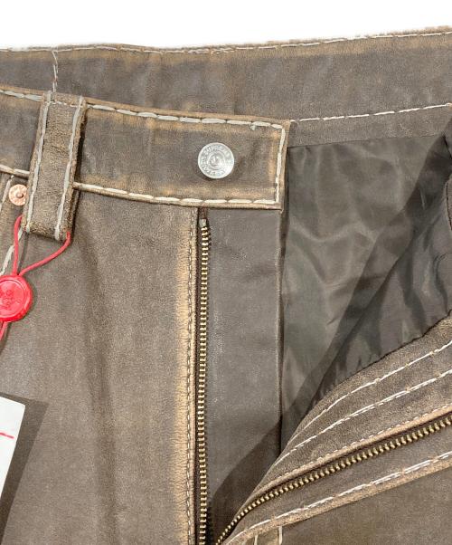 SUPREME（シュプリーム）Supreme (シュプリーム) TRUE RELIGION (トゥルー レリジョン) Loose Fit Leather Pant ブラウン サイズ:SIZE 30の古着・服飾アイテム
