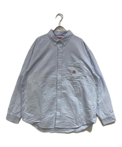 SUPREME（シュプリーム）Supreme (シュプリーム) Loose Fit Flannel Oxford Shirt ブルー サイズ:SIZE Lの古着・服飾アイテム