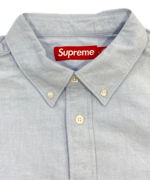 SUPREME（シュプリーム）Supreme (シュプリーム) Loose Fit Flannel Oxford Shirt ブルー サイズ:SIZE Lの古着・服飾アイテム