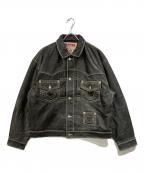 SUPREME×TRUE RELIGIONシュプリーム×トゥルー レリジョン）の古着「Leather Trucker Jacket」｜ブラック