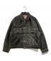 Supreme（シュプリーム）の古着「Leather Trucker Jacket」｜ブラック
