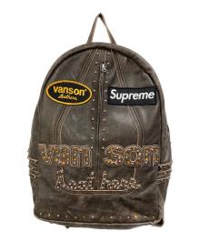 SUPREME×b.b.Simon（シュプリーム×ビービーサイモン）の古着「Vanson Leathers Backpack」｜ブラウン