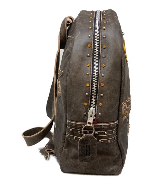 SUPREME（シュプリーム）Supreme (シュプリーム) b.b.simon (ビービーサイモン) Vanson Leathers Backpack ブラウンの古着・服飾アイテム
