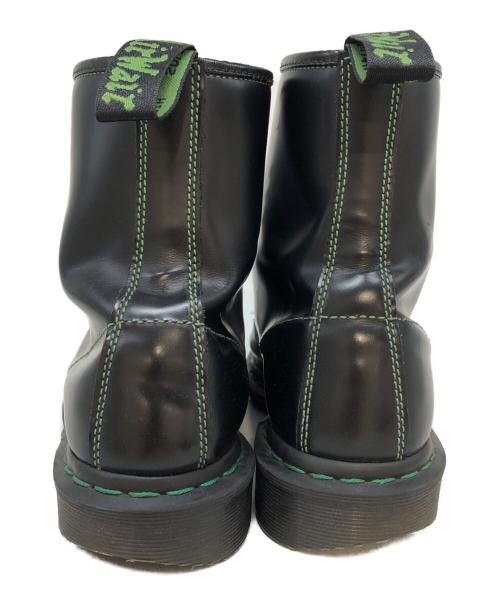 Dr.Martens（ドクターマーチン）Dr.Martens (ドクターマーチン) 8ホールブーツ ブラック×グリーン サイズ:不明の古着・服飾アイテム