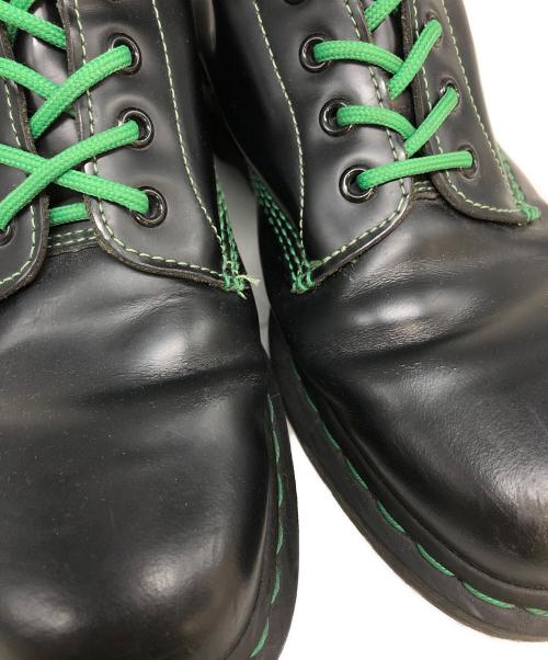 Dr.Martens（ドクターマーチン）Dr.Martens (ドクターマーチン) 8ホールブーツ ブラック×グリーン サイズ:不明の古着・服飾アイテム