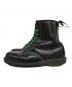 Dr.Martens (ドクターマーチン) 8ホールブーツ ブラック×グリーン サイズ:不明：8000円