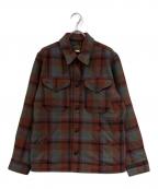 RRLダブルアールエル）の古着「Plaid Wool Twill Shirt Jacket」｜ブラウン×ブルー