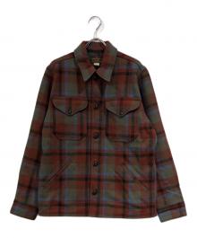 RRL（ダブルアールエル）の古着「Plaid Wool Twill Shirt Jacket」｜ブラウン×ブルー