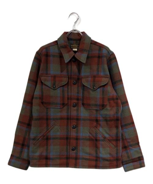 RRL（ダブルアールエル）RRL (ダブルアールエル) Plaid Wool Twill Shirt Jacket ブラウン×ブルー サイズ:SIZE Sの古着・服飾アイテム