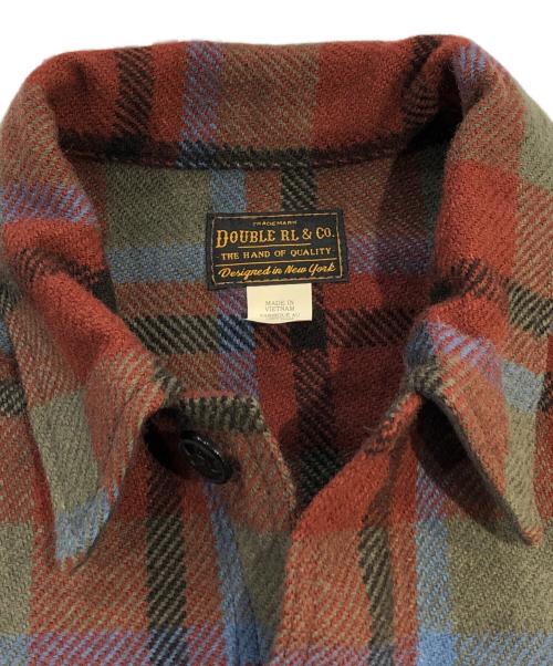 RRL（ダブルアールエル）RRL (ダブルアールエル) Plaid Wool Twill Shirt Jacket ブラウン×ブルー サイズ:SIZE Sの古着・服飾アイテム