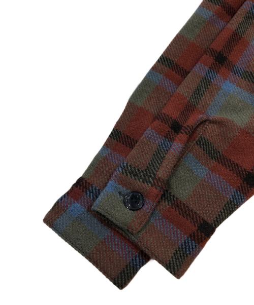 RRL（ダブルアールエル）RRL (ダブルアールエル) Plaid Wool Twill Shirt Jacket ブラウン×ブルー サイズ:SIZE Sの古着・服飾アイテム
