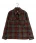 RRL（ダブルアールエル）の古着「Plaid Wool Twill Shirt Jacket」｜ブラウン×ブルー