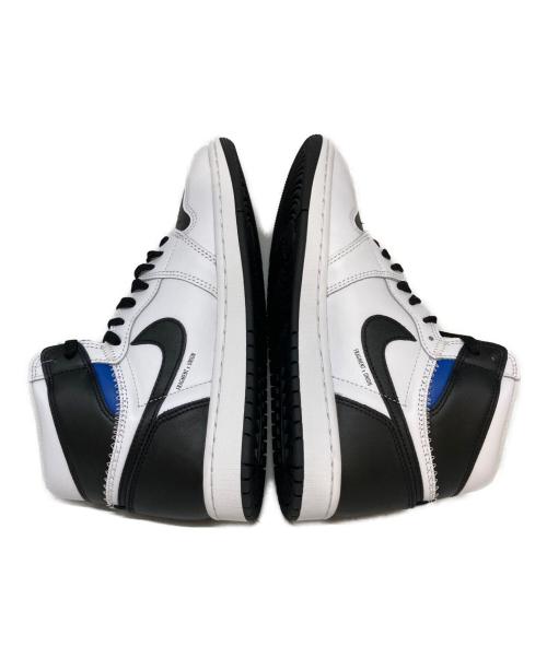 NIKIE（ナイキ）NIKIE (ナイキ) UNION (ユニオン) FRAGMENT DESIGN (フラグメントデザイン) AIR JORDAN 1 RETRO HI OG ホワイト×ブラック サイズ:27.5cm 未使用品の古着・服飾アイテム