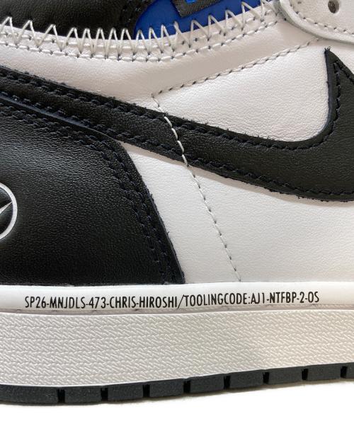 NIKIE（ナイキ）NIKIE (ナイキ) UNION (ユニオン) FRAGMENT DESIGN (フラグメントデザイン) AIR JORDAN 1 RETRO HI OG ホワイト×ブラック サイズ:27.5cm 未使用品の古着・服飾アイテム
