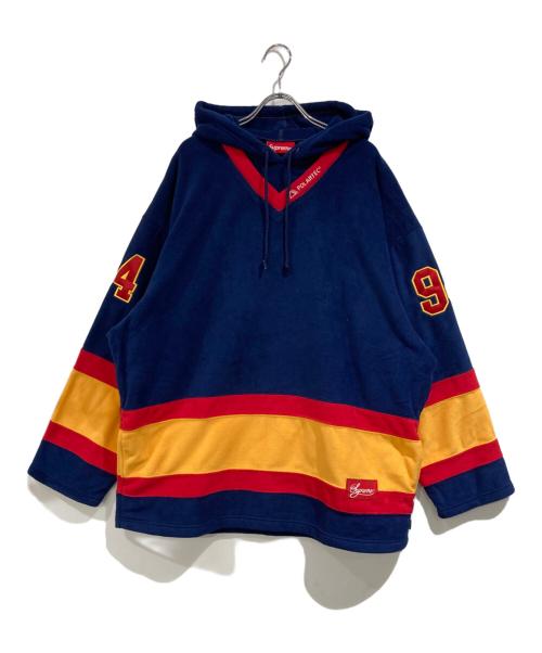 SUPREME（シュプリーム）Supreme (シュプリーム) polartec hooded hockey jersey ネイビー サイズ:SIZE XLの古着・服飾アイテム