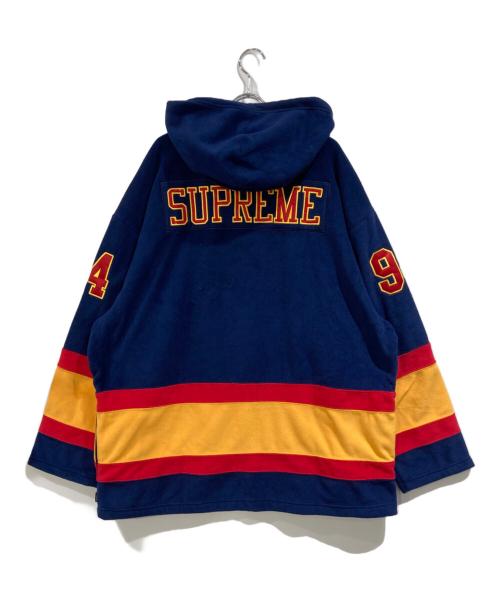 SUPREME（シュプリーム）Supreme (シュプリーム) polartec hooded hockey jersey ネイビー サイズ:SIZE XLの古着・服飾アイテム