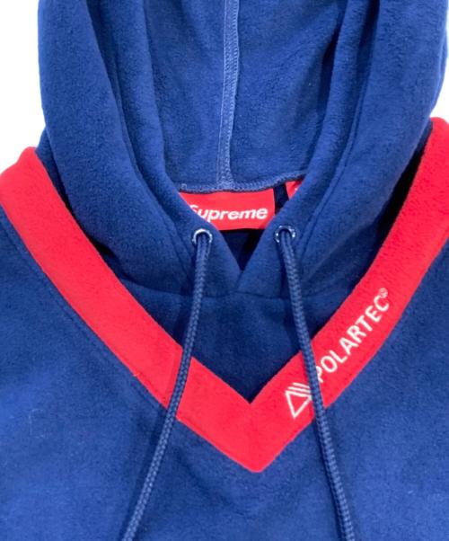SUPREME（シュプリーム）Supreme (シュプリーム) polartec hooded hockey jersey ネイビー サイズ:SIZE XLの古着・服飾アイテム