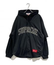 SUPREME×GENUINE MERCHANDISE（シュプリーム×ジェニュイン マーチャンダイズ）の古着「Chicago White Sox Hooded Baseball Jersey」｜ブラック