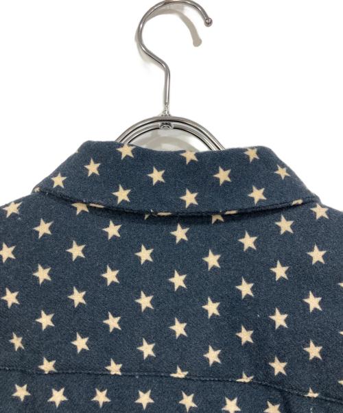 Needles（ニードルズ）Needles (ニードルズ) オープンカラーシャツ ネイビー×ホワイト サイズ:SIZE Mの古着・服飾アイテム