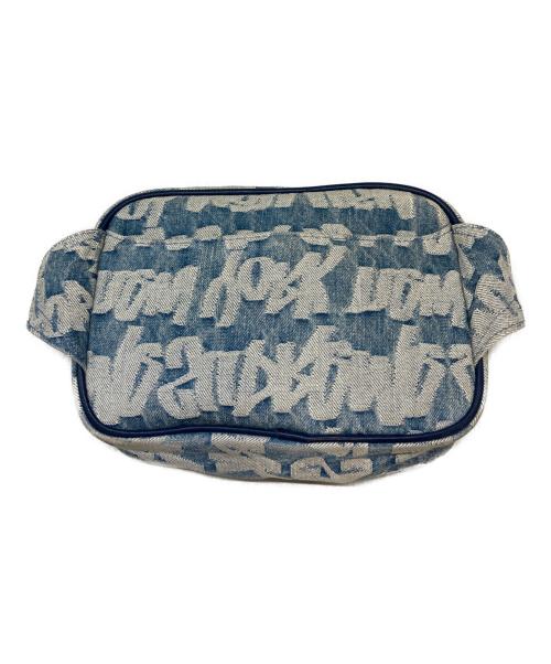 SUPREME（シュプリーム）Supreme (シュプリーム) Fat Tip Jacquard Denim Waist Bag ブルーの古着・服飾アイテム