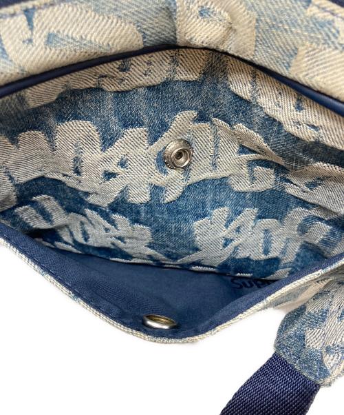 SUPREME（シュプリーム）Supreme (シュプリーム) Fat Tip Jacquard Denim Waist Bag ブルーの古着・服飾アイテム
